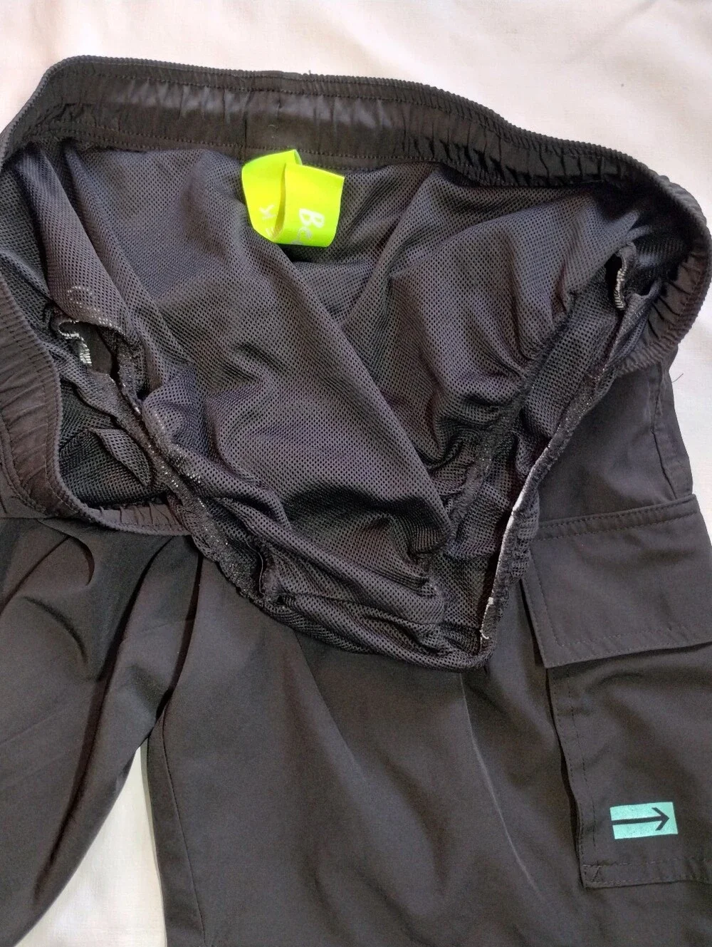 Men's Black Swim Shorts with Drawstring